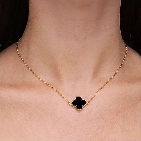 CHOKER TREVO PRETO