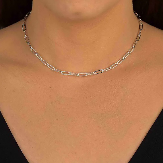 CHOKER CARTIER BANHADO A PRATA