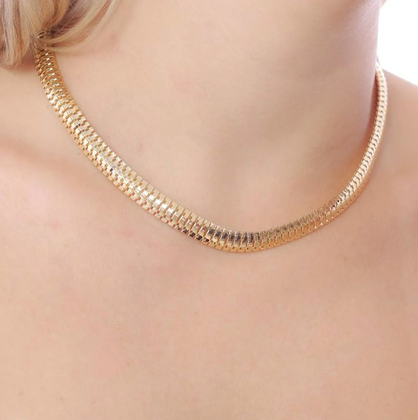 CHOKER DE MALHA MALEÁVEL (8MM)