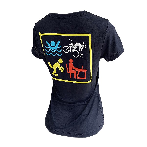 Baby Look Triathlon Cartoon - Triatleta Nas Horas Vagas