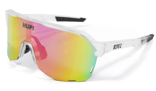 Óculos de Sol HUPI Huez Cristal/Preto - Lente Rosa EspelhadoCod. do Produto: 2514
