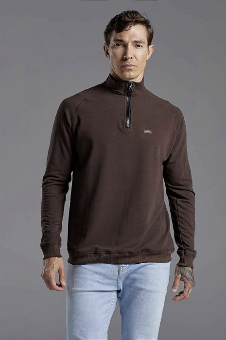 Camiseta Ml Ziper Diamantto