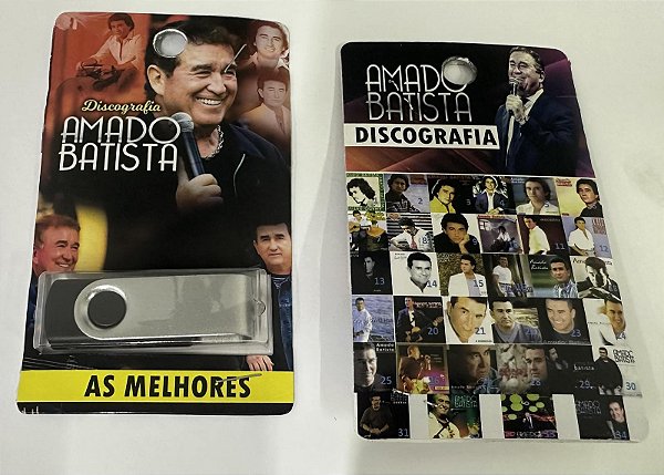 Pendrive gravado Amado Batista coletânea