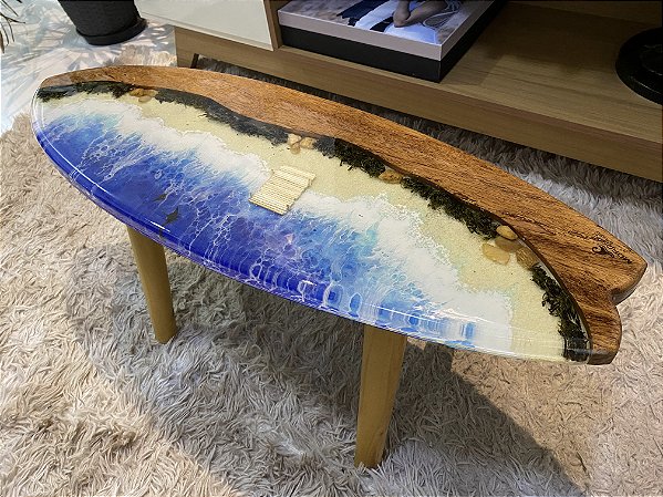 Mesa de Centro 80x25 Resinada
