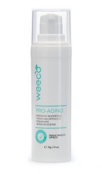 Hidratante Facial Pro-Aging com Ácido Hialurônico Natural e Vegano 30ml - Weeco