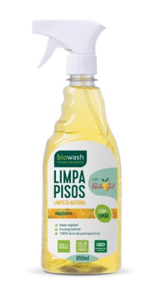 Limpa Pisos Gatilho Natural e Vegano 350ml - Biowash