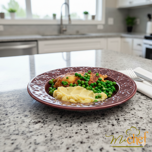 Parmegiana de Filé Mignon + Purê de batata doce + Ervilhas frescas (370g)