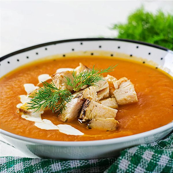 Sopa de Abóbora com Frango e Ervas (350ml)