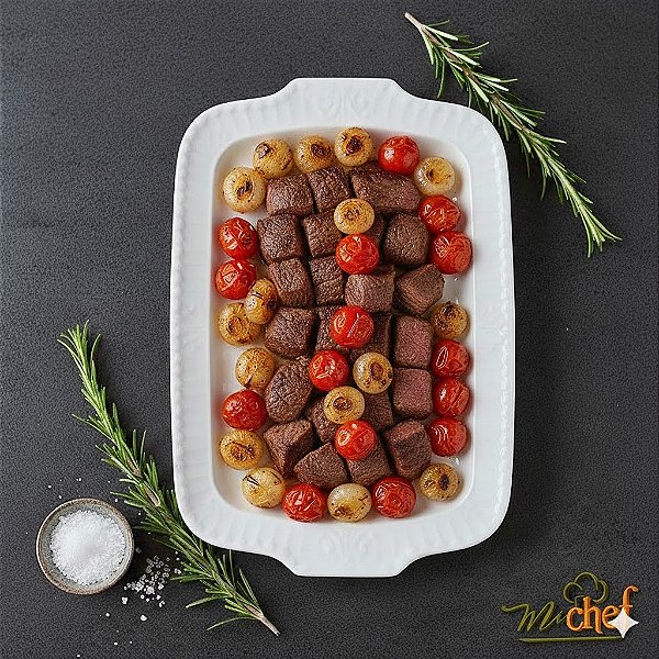 Filé Mignon com Tomates Cereja e Cebolas Mini | Porção Família 750g