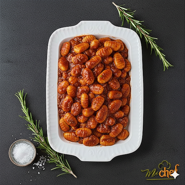 Gnocchi de Batata Doce e Provolone com Molho Bolognese | Porção Família 1 Kg