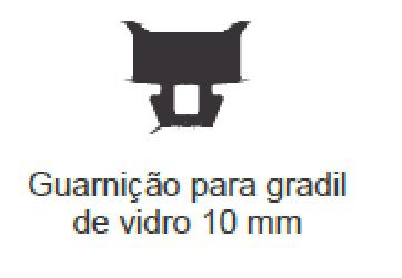 SE-138-Guarnição para gradil e fachada cortina rolo 50 mts