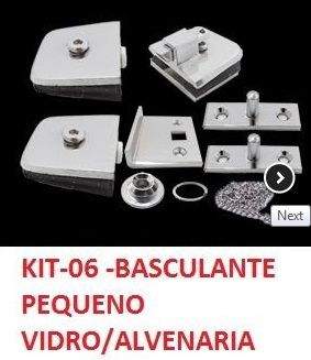 KIT-06 BASCULANTE PEQUENO VIDRO/ALVENARIA VIDRO TEMPERADO