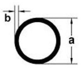 AL-040M  TUBO REDONDO 25.40 mm X 25,40 mm 1,776 KG-M BARRA 6,00 ML