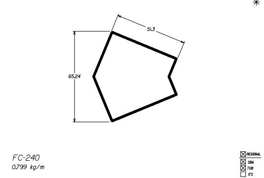 FC-240 4,79 KG NA BARRA 6,00 ML-PELE DE VIDRO FACHADA PV2