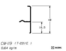 CM-119  0,98 KG BARRA 6,00 ML