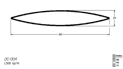 DC-004  7,84 KG BARRA 6,00 ML ESQUADRIA DE ALUMINIO