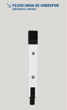 FEC-338-FECHO DE ALUMINIO TIPO UNHA DE SOBREPOR