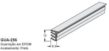 GUA-256-GUARNICAO EPDM CUNHA(ROLO 50  MTS)