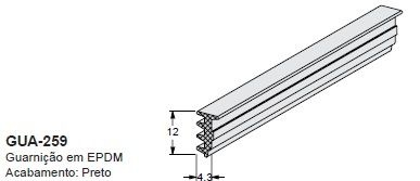GUA-259-GUARNICAO TIPO CUNHA LINHA III - LS(ROLO 50 MTS)