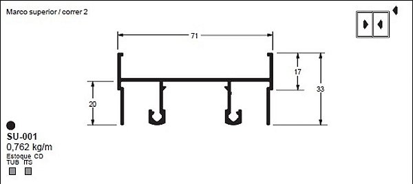 SU-001(ALS-001) -4,58 KG BARRA 6,00 ML LS