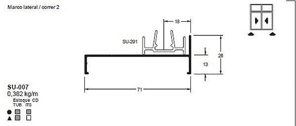 SU-007(ALS-007) 2,30 KG BARRA 6,00 ML LS