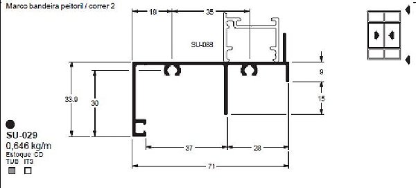 SU-029(ALS-029) 3,88 KG BARRA 6,00 ML LS