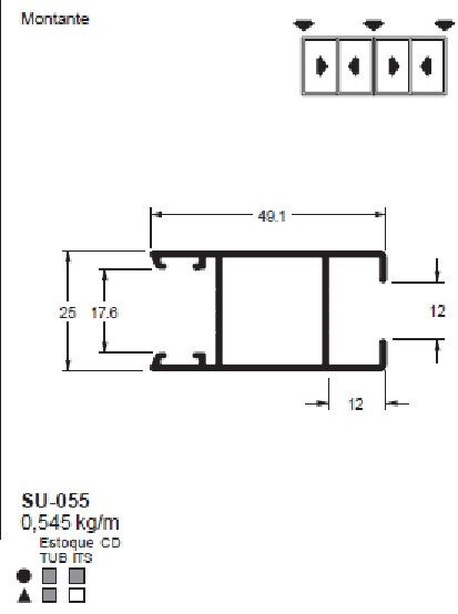 SU-055(ALS-055) 3,27 KG BARRA 6,00 ML LS