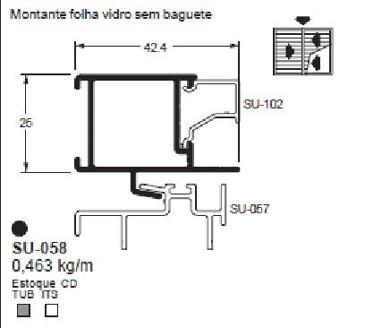 SU-058(ALS-058) 2,77 KG BARRA 6,00 ML LS