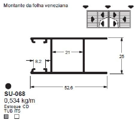 SU-068(ALS-068) 3,20 KG BARRA 6,00 ML LS