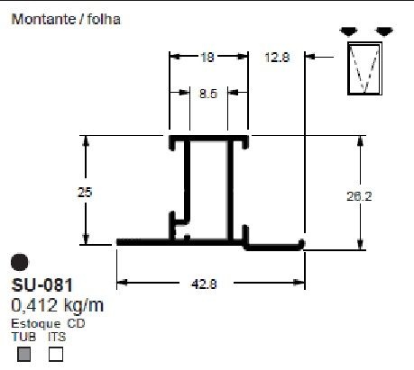 SU-081(ALS-081) 3,06 KG BARRA 6,00 ML LS.