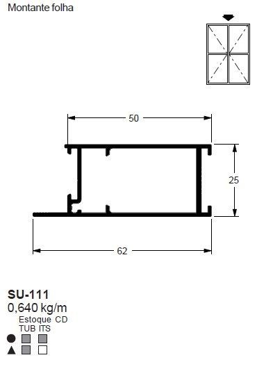 SU-111(ALS-111) 3,84 KG BARRA 6,00 ML LS