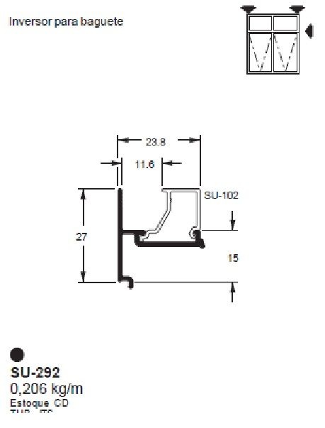 SU-292(ALS-292) 1,24 KG BARRA 6,00 ML LS