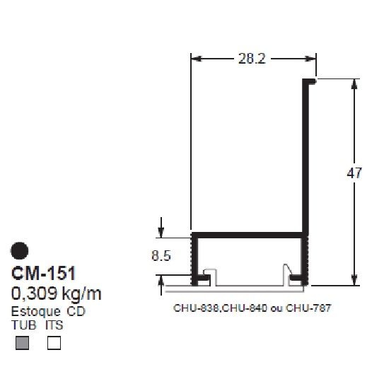 CM-151- 1,86 KG NA BARRA COR NATURAL 6,00 ML