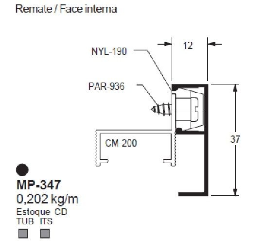 MP-347- 1,22 KG BARRA 6,00 ML