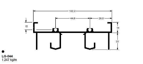 LG-044(32-044) 7,49 KG BARRA 6,00 ML LG