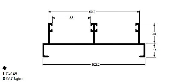LG-045(32-045) 5,75 KG BARRA 6,00 ML LG