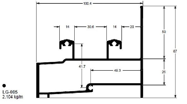 LG-005(32-005) 12,62 KG BARRA 6,00 ML LG