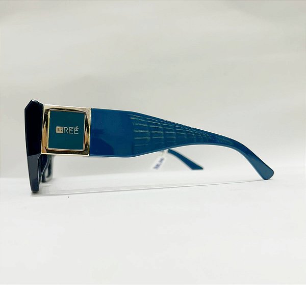 Óculos solar quadrado azul