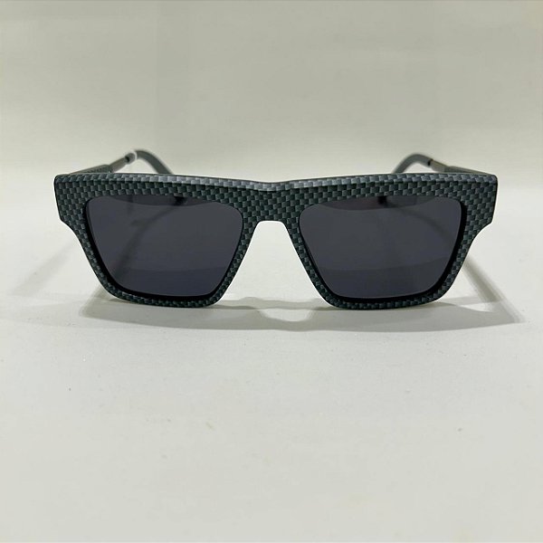 Óculos de sol polarizado quadrado fibra de carbono
