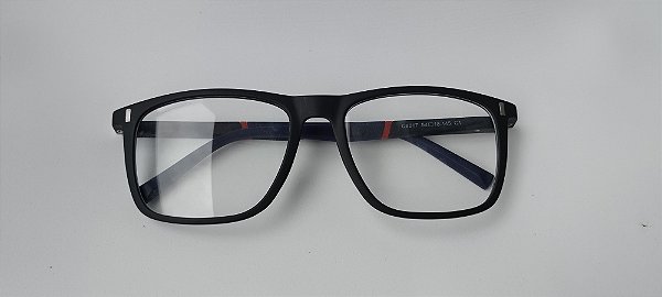 Óculos clip on quadrado blue