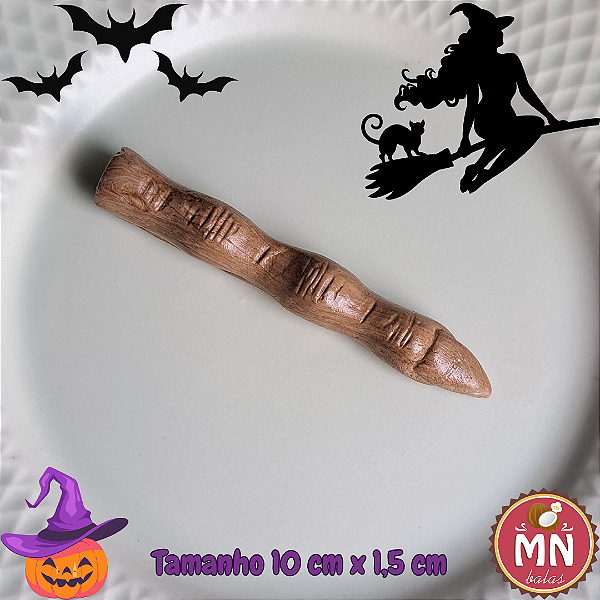 Kit com 50 balas de coco de unha de bruxa halloween 2024