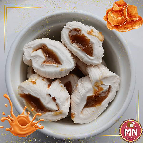 Kg da bala tradicional recheada de caramelo e flor de sal com 150 balas