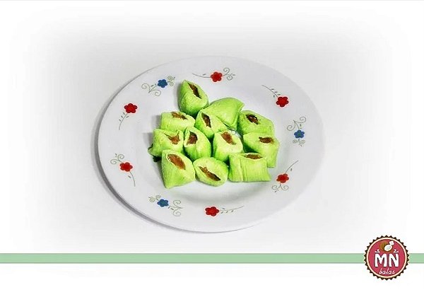 1/2 Kg da bala de coco tradicional de menta com recheio de brigadeiro chocolate com 75 balas