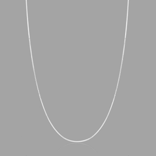 Corrente Em Prata Elo Cabelo De Anjo 0,40mmx60cm