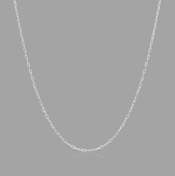 Corrente Em Prata 925 Elo Cartier 1,5mmx50cm