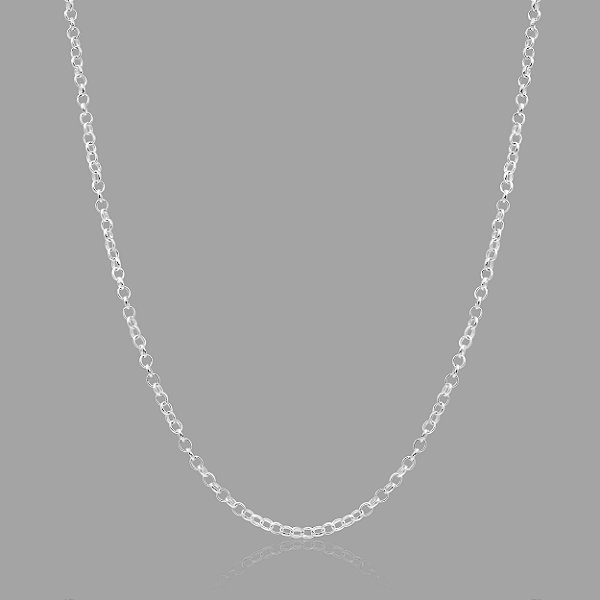 Corrente Em Prata 925 Elo Português 3mmx45cm