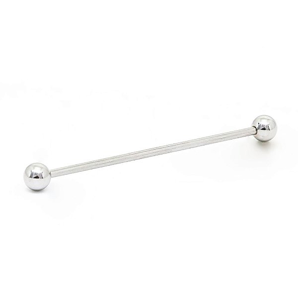 Piercing Transversal Reto em Aço Inoxidável