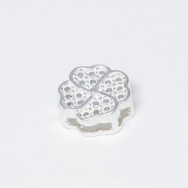 Pingente Em Prata 925 Trevo De Quatro Folhas 10mm