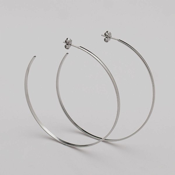Argola Lisa em Aço 316L 45mm