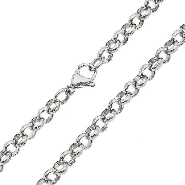 Corrente Em Aço 316l Elo Português 4mmx65cm